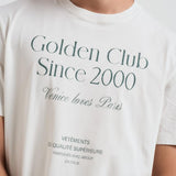 T-shirt uomo girocollo bianca GMP01220 P00225411616 GOLDEN GOOSE 