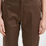 Pantalone donna con risvolto marrone ALICE LONG CRSILKBROWN BERWICH 
