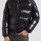 Piumino uomo in nylon lucido nero HUY015 0009 PYRENEX 