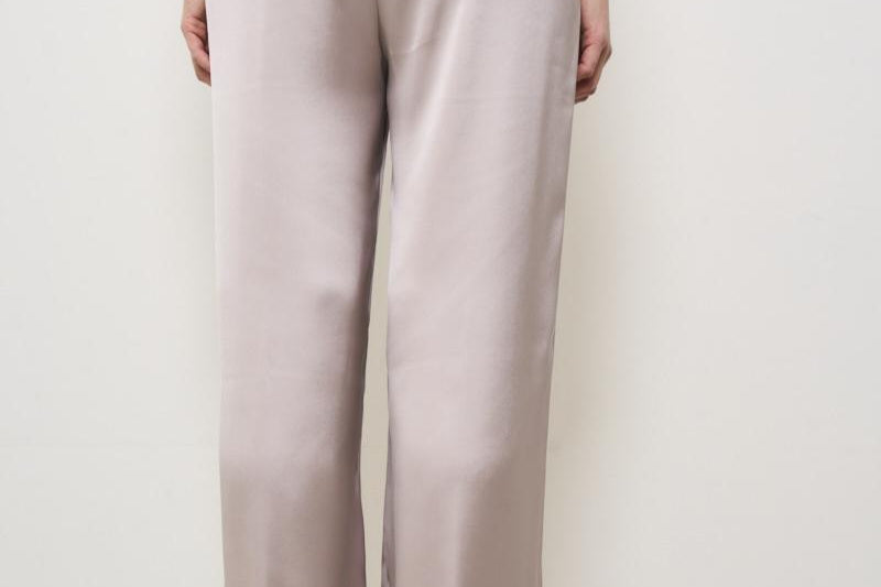 Pantaloni donna satinati rosa PT000008D 1985 HERNO 