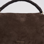 Borsa donna Sveva Peach XL a spalla in suede con tracolla moro B02185PEO TMORO ORCIANI 