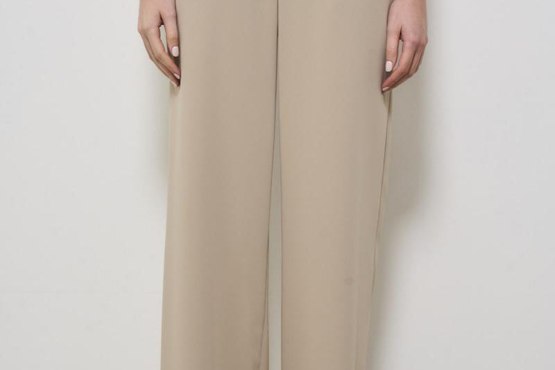 Pantalone donna sabbia wide-leg D231087 PANTY25003 P.a.r.o.s.h. 