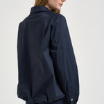 Camicia donna over blu notte L6SK18 N08 LIVIANA CONTI 