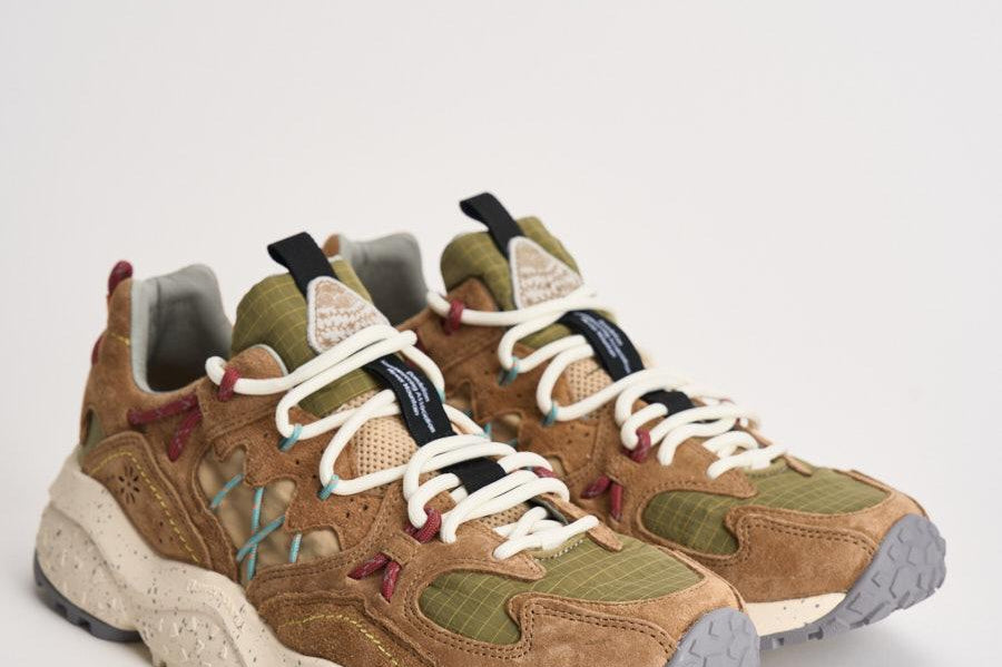 Sneakers uomo Yamabushi cammello YAMABUSHIM 1D57BISCUIT FLOWER MOUNTAIN 