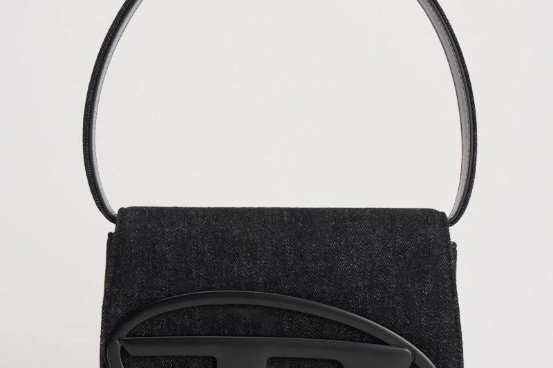 Borsa donna 1DR in denim nera X08396 P6901T8013 DIESEL 