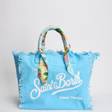 Borsa donna Colette azzurra con foulard VANITYFOULARD 09250L MC2 SAINT BARTH 