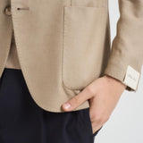 Giacca uomo monopetto in lana beige 2884 555095 L.B.M. 