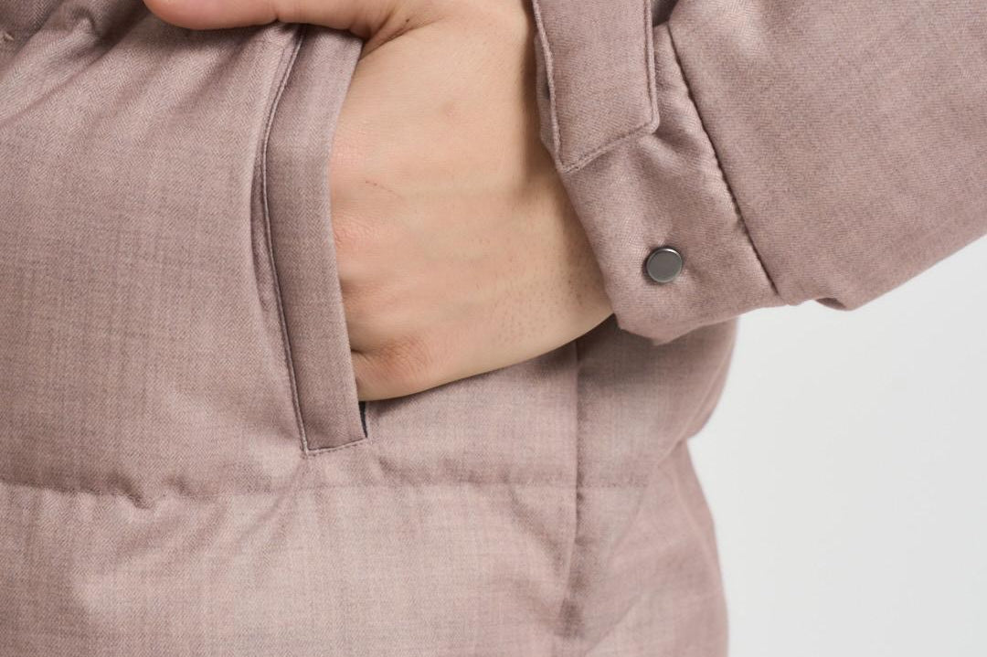 Piumino uomo trapuntato beige MAIERPCKFLANEL 11BEIGE MC2 SAINT BARTH 