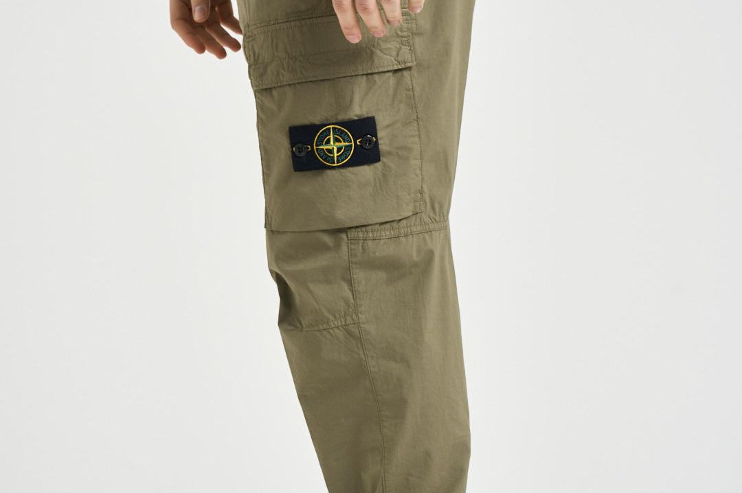 Pantalone uomo cargo verde militare 3100031 S0003V005G STONE ISLAND 