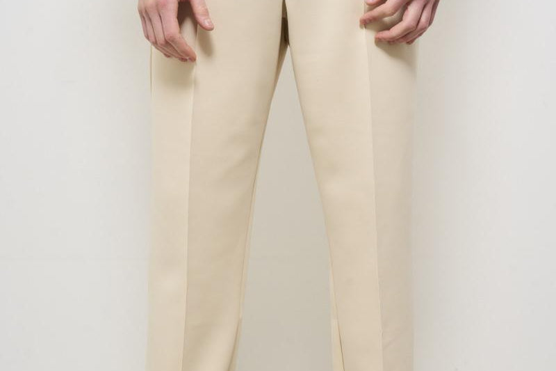 Pantalone tuta uomo dritto panna LDM530049 I215215IVORY LES DEUX 