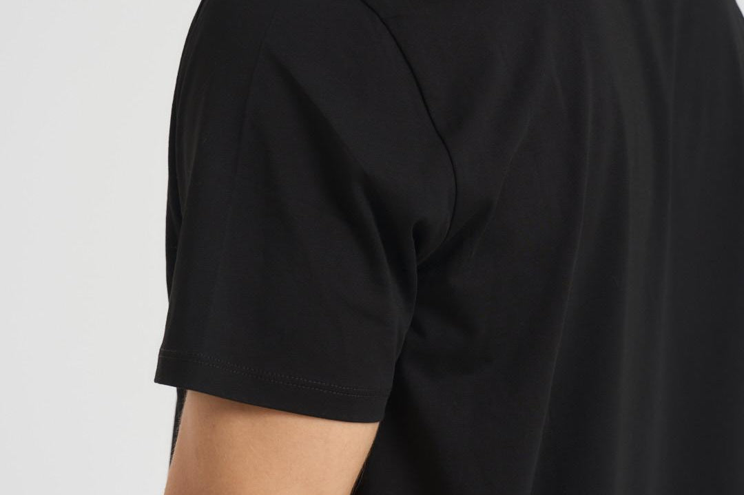 T-shirt uomo girocollo nero TH6709 031 LACOSTE 