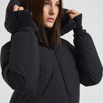 Piumino donna Laminar corto nero PI002045D 9300 HERNO 