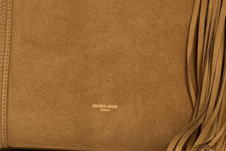 Borsa donna 24/7 in suede cammello GWA00785 A00079455303 GOLDEN GOOSE 