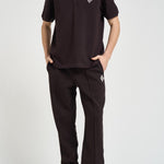 Polo uomo a manica corta marrone PH0034 3LA LACOSTE 