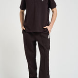 Polo uomo a manica corta marrone PH0034 3LA LACOSTE 