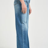Jeans donna wide leg in denim blu 101733A323 WANDAPJO PINKO 