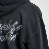 Felpa uomo con cappuccio nera 100610 04STAINEDBLACK REPRESENT 