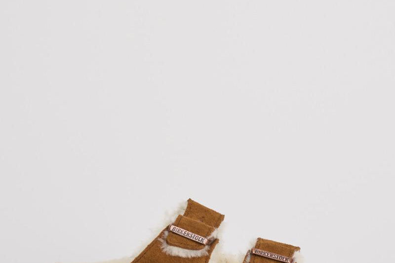 Sandalo arizona in shearling e camoscio donna 1001135 MINK BIRKENSTOCK 
