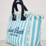 Borsa donna Colette a righe celeste COLETTE 03755H MC2 SAINT BARTH 