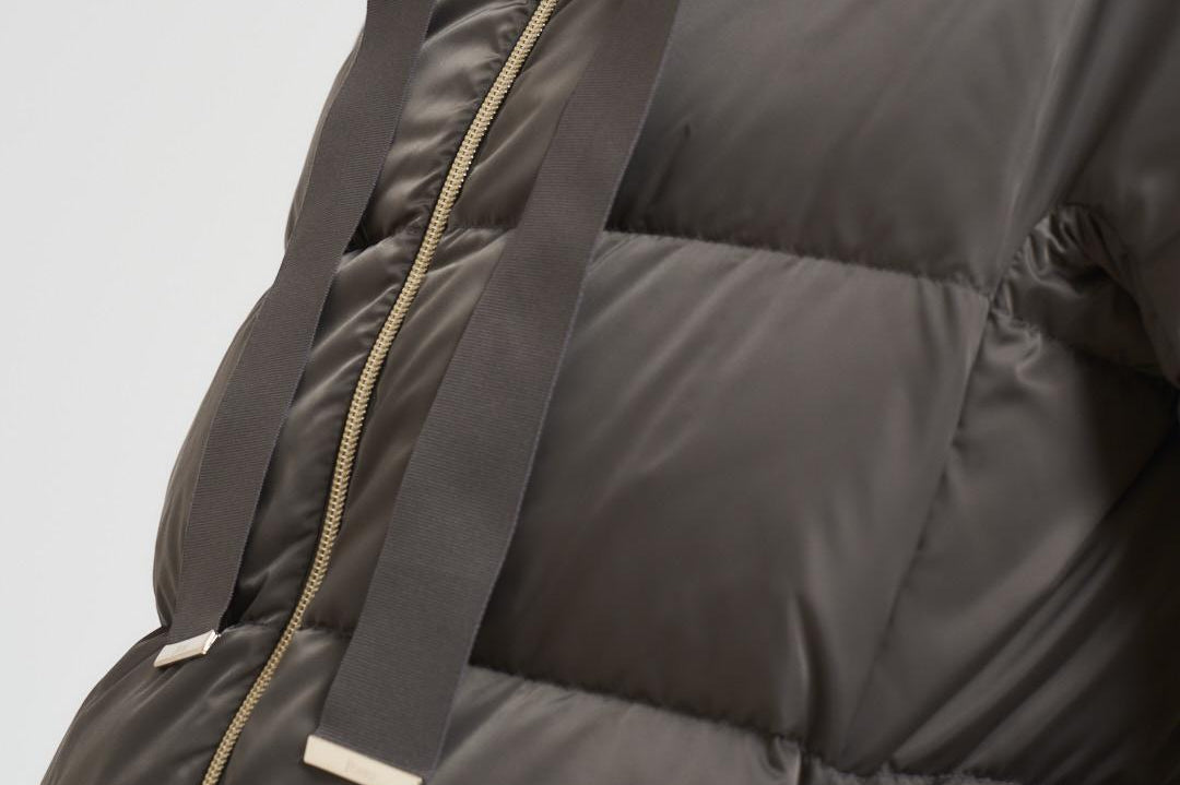 Piumino donna lungo antracite PI1304D 9480 HERNO 