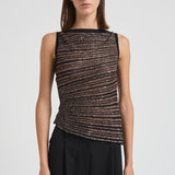 Modello senza maniche con scollo rotondo K0H BK01CLS80E3 MISSONI 