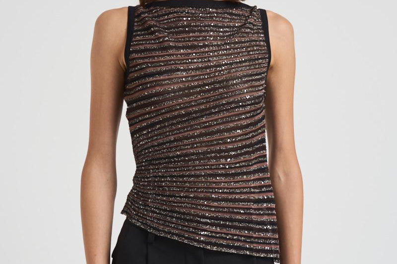 Modello senza maniche con scollo rotondo K0H BK01CLS80E3 MISSONI 