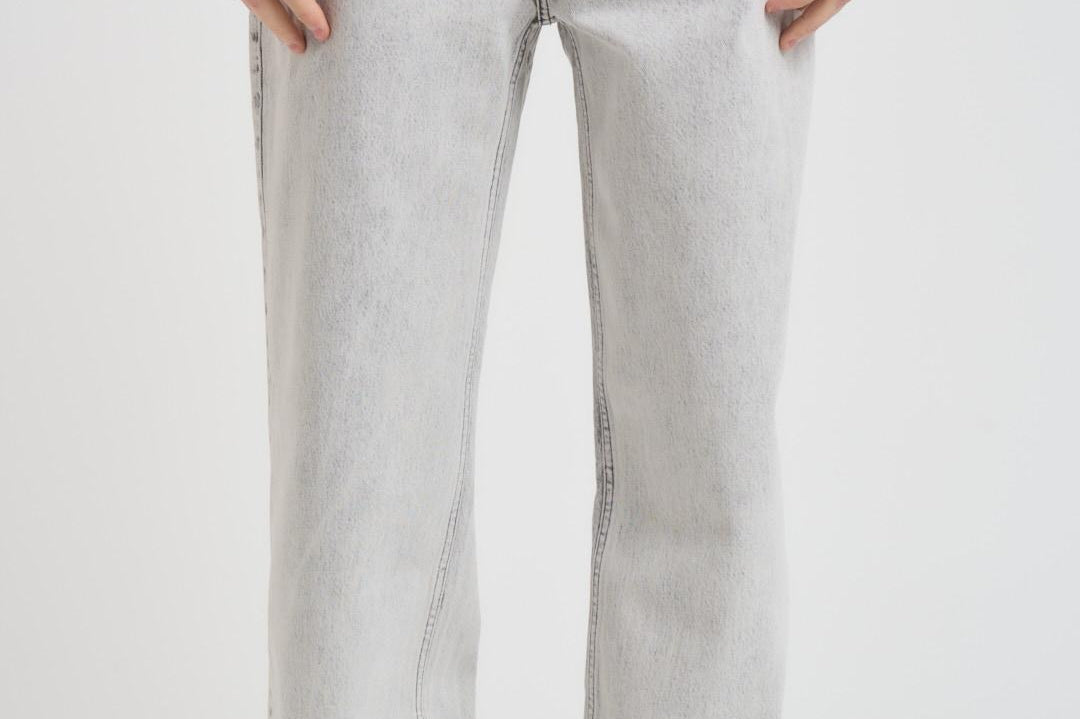 Jeans uomo wide leg grigio chiaro BP164 CO123GREY DROLE DE MONSIEUR 