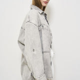 Camicia donna Alysson in denim grigio ALYSSON MIXEDGREY IRO 