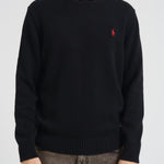 Maglia uomo in cotone nera 710810846 020 RALPH LAUREN 