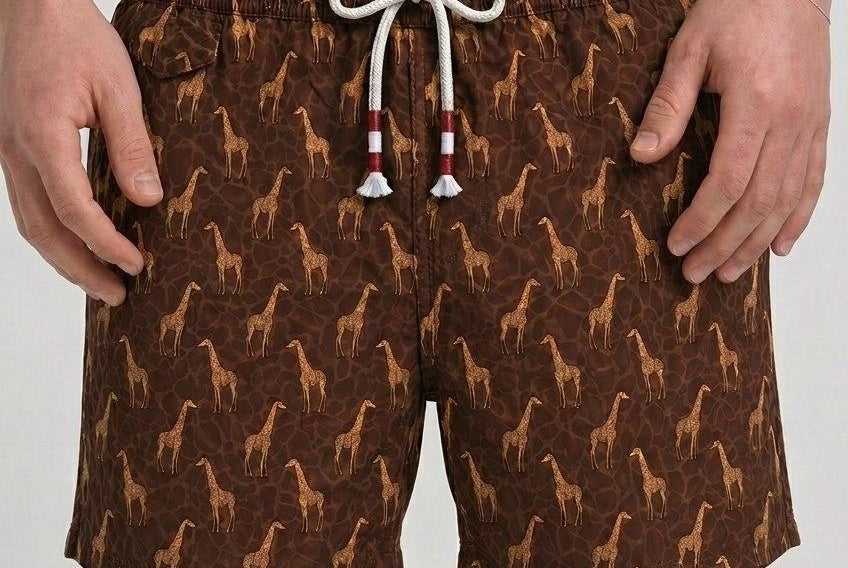 Costume uomo Giraffe marrone GIRAFFEMANIA 18 MC2 SAINT BARTH 