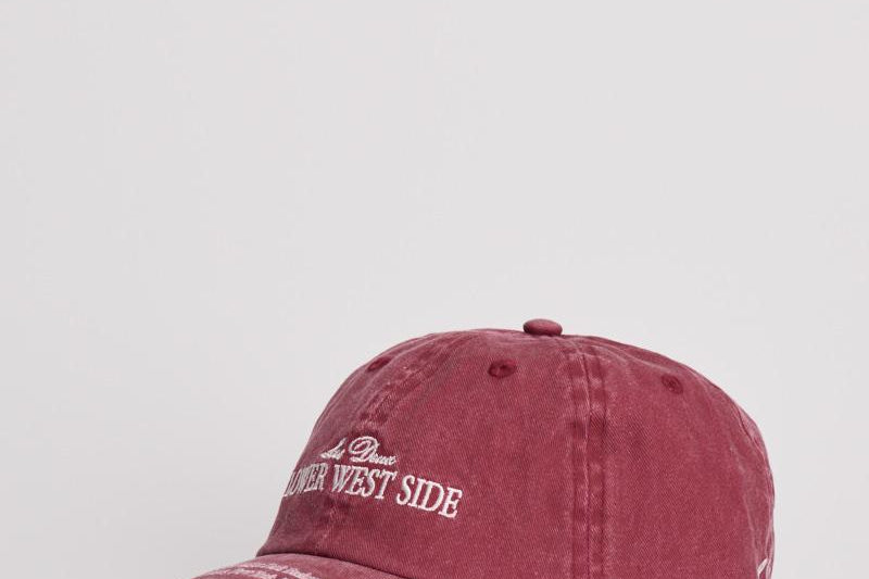 Cappellino uomo in denim rosso 1000527 641 LES DEUX 