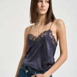 Top donna satinato blu NEWIN BLE0126S IRO 