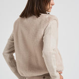 Gilet donna in eco pelliccia beige GC00071DR 1985 HERNO 