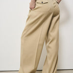 Pantalone donna wide-leg beige GWP01203 P00117015272 GOLDEN GOOSE 