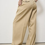 Pantalone donna wide-leg beige GWP01203 P00117015272 GOLDEN GOOSE 