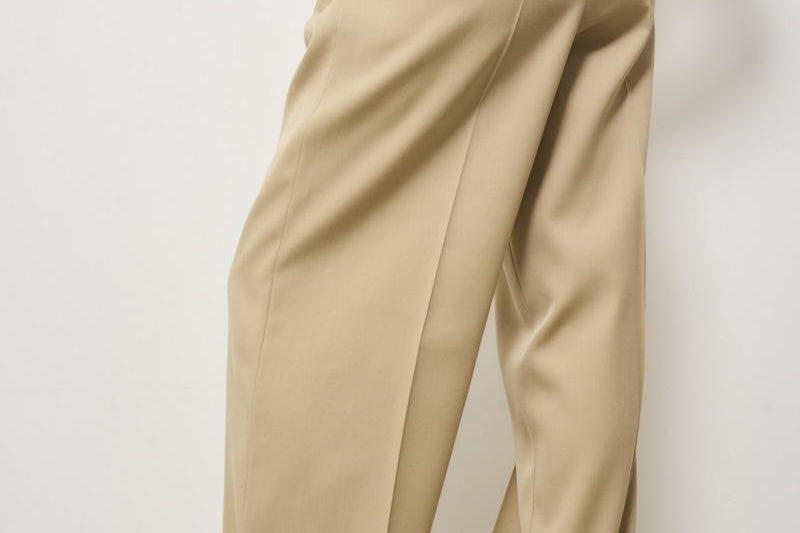 Pantalone donna wide-leg beige GWP01203 P00117015272 GOLDEN GOOSE 