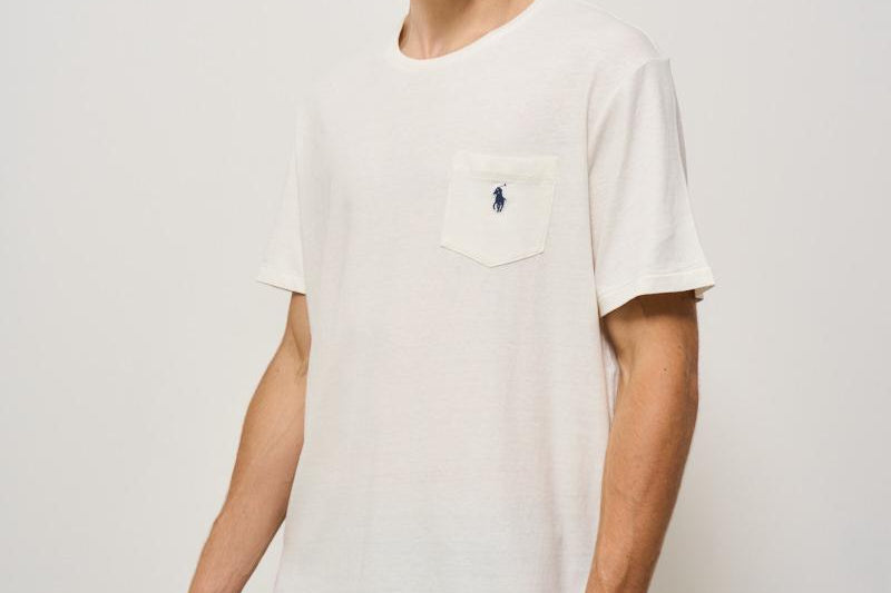 T-shirt uomo girocollo bianca 710964511 002 RALPH LAUREN 