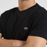 T-shirt uomo girocollo nero TH6709 031 LACOSTE 