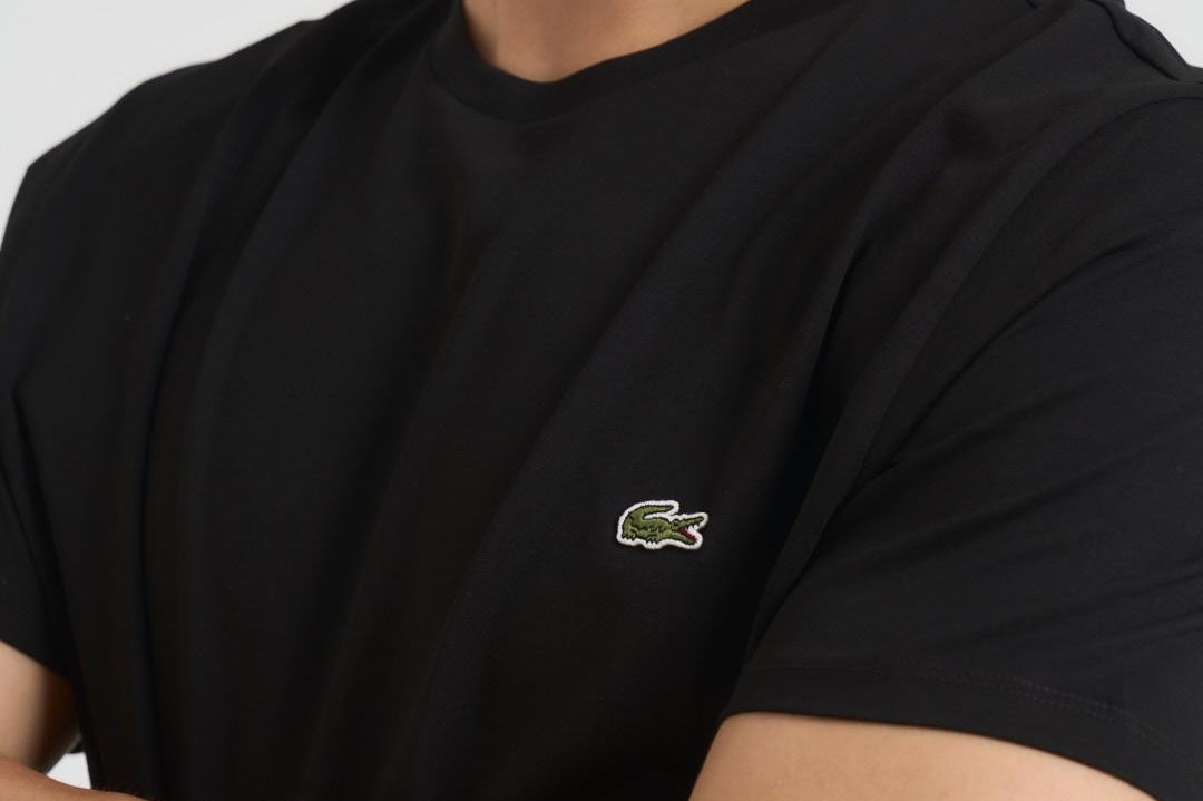 T-shirt uomo girocollo nero TH6709 031 LACOSTE 