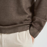 Maglia uomo collo alto tortora DV1ML WM12RV940 FILIPPO DE LAURENTIS 