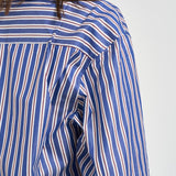 Set camicia e shorts donna over a righe blu TM196419B BLUEROUGENOIR THE ANDAMANE 