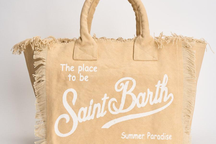 Borsa donna Vanity con frange sabbia VANITY 00102L MC2 SAINT BARTH 