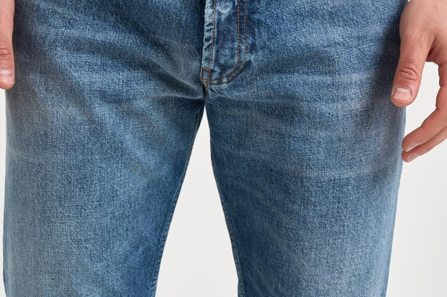 Jeans uomo tapered crop in denim medio MUSSO UP518 341 DEPARTMENT FIVE 