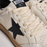 Sneakers uomo ball-star bianca e nero GMF00117 F00377110283 GOLDEN GOOSE 