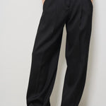 Pantalone donna wide-leg nero GWP01203 P00154690100 GOLDEN GOOSE 