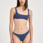 Bikini donna blu a righe bianche NAIMA+ELISE 02916L MC2 SAINT BARTH 