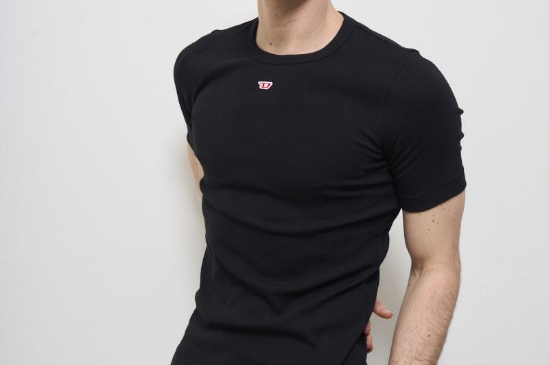 T-shirt uomo nera girocollo A14950 0EJAI9XX DIESEL 