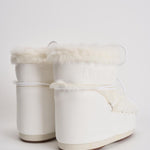 Stivale donna Low Faux Fur bianco 1409390 A002WHITE MOON BOOT 