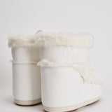 Stivale donna Low Faux Fur bianco 1409390 A002WHITE MOON BOOT 