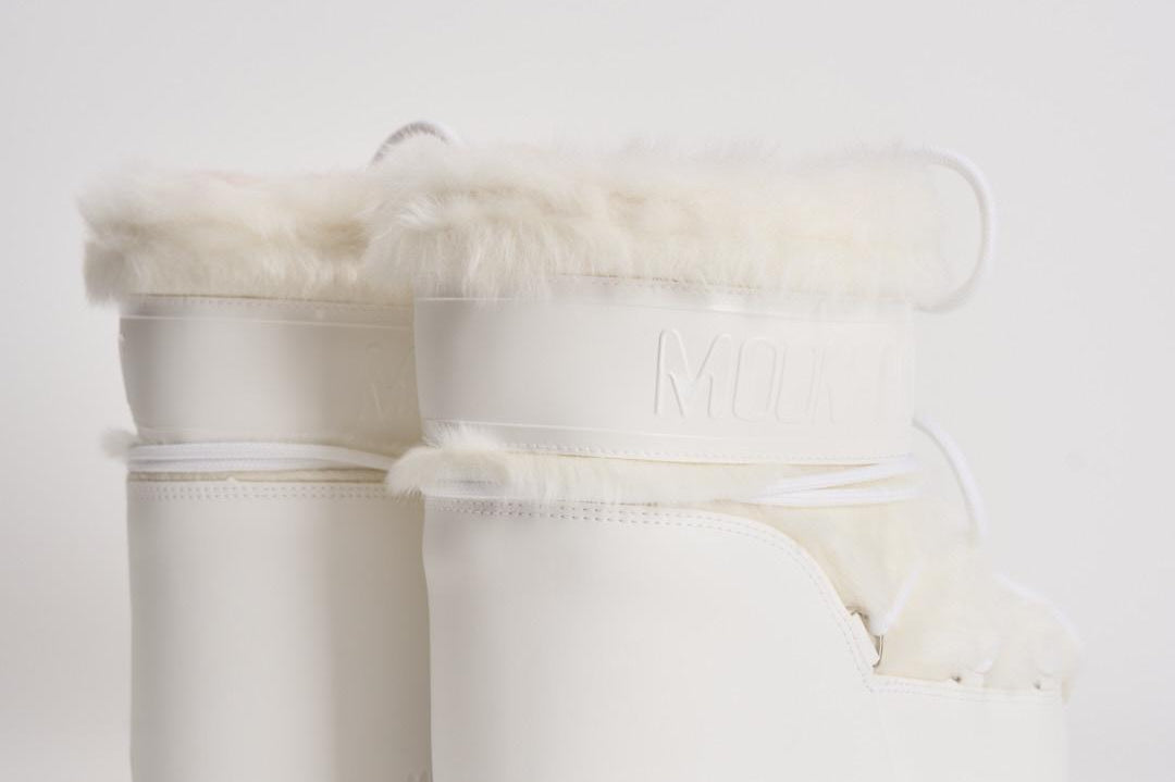 Stivale donna Low Faux Fur bianco 1409390 A002WHITE MOON BOOT 